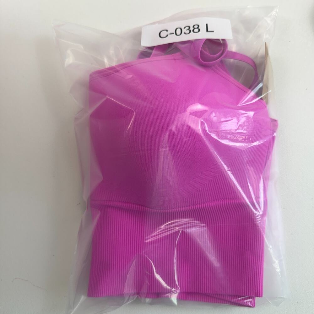 Victoria's Secret PINK Active Seamless Lightly Lined Sports Bra Pink Sz XL NWT - Picture 12 of 12